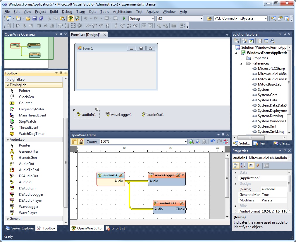 Screenshot for BasicAudio.NET 6.0