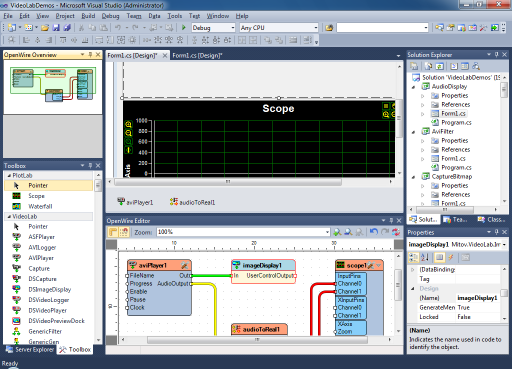 Screenshot for OpenWire Editor .NET 5.0.3